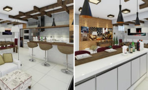 Espaço gourmet interno, inspiração de área de lazer ou espaço gourmet, Blog Biaggioni Arquitetura, Laguna-SC